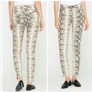 NWT Hudson Barbara Super Skinny Python Snake print Jeans Size 29 $215